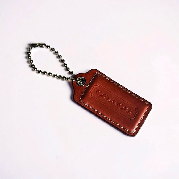 Coach Accessories - COACH Red XL Leather Keychain - circa 2010